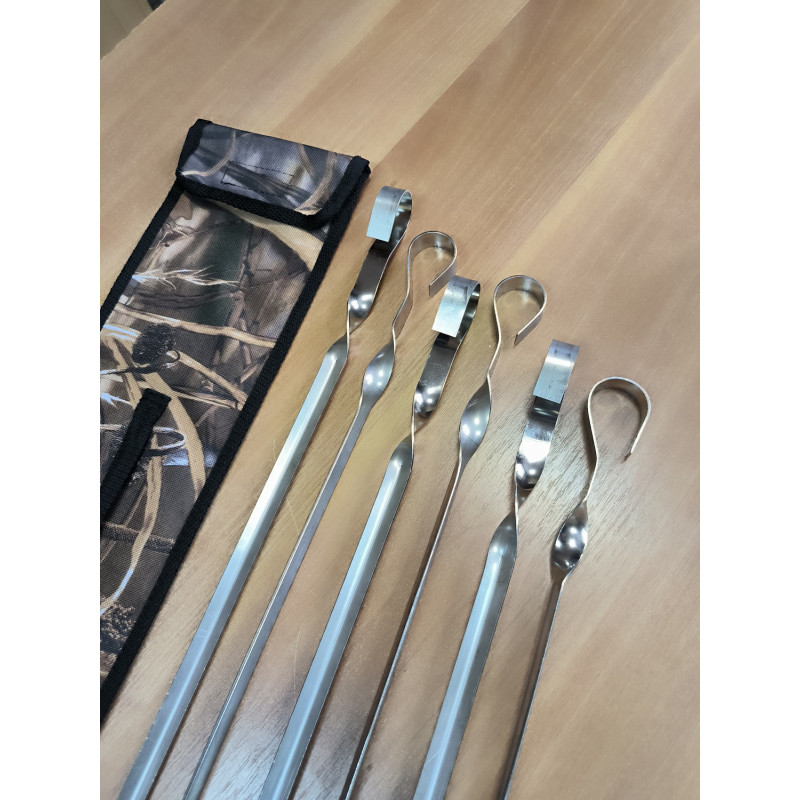 Набір шампурів кутових 60 см InterAtletika СЗ354.6-60У