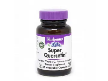 Кверцетин, Super Quercetin, Bluebonnet Nutrition, 30 вегетаріанських капсул
