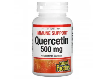 Кверцетин, 500 мг, Quercetin, Natural Factors, 60 вегетаріанських капсул