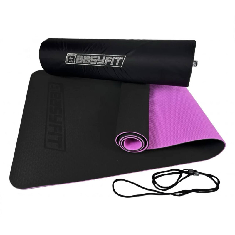 Набір для йоги №2  "Сила і гнучкість PRO 4в1". Склад набору: килимок, колесо для розтяжки, кільце для пілатесу + ремінь у подарунок