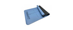 Профессиональный коврик EasyFit Pro для йоги, 184x68 см, толщина 5 мм, каучук, голубой