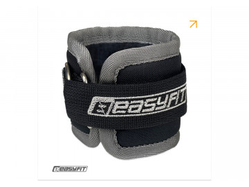 Манжета для тяги на тренажере Бубновского EasyFit, Ширина 11 см, Оксфорд, Сталь, Черный