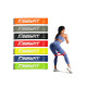 Набір для фітнесу EasyFit: Двошаровий килимок 183x61 см, товщина 6 мм, TPE/TC + Гумові кільця 7 шт, Опір 2,5-30 кг, латекс + Масажний ролик овальний Almond з шипами, Довжина 16 см, Діаметр 6,5 см, ПВХ