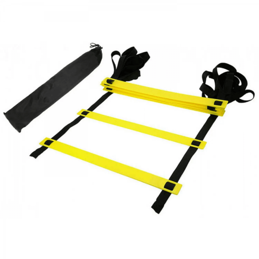 Набор для фитнеса: Петли TRX EasyFit Suspension Trainer (P1), Длина 100-140 см, Ширина строп 3,8 см, Макс. вес 160 кг + Скоростная скакалка EasyFit с подшипником, Длина 280 см, Пластик + Координационная лестница, Длина 10 м, Ступеньки 20 шт