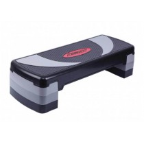 Набор для фитнеса: Степ-платформа EasyFit Step-B 3-ступенчатая + Бодибар (Body Bar) EasyFit (палка гимнастическая) 1 кг