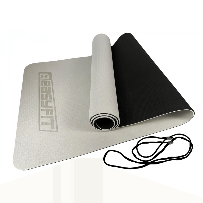 Набір для фітнесу: Двошаровий килимок EasyFit 183x61см, товщина 6мм, TPE/TC + Масажний м'яч Діаметр 8 см, EPP + Подвійний масажний м'яч DuoBall, Довжина 23 см, Діаметр 12 см, EPP + Масажний ролик Grid Roller Mini, Довжина 30 см, Діаметр 10 см, П