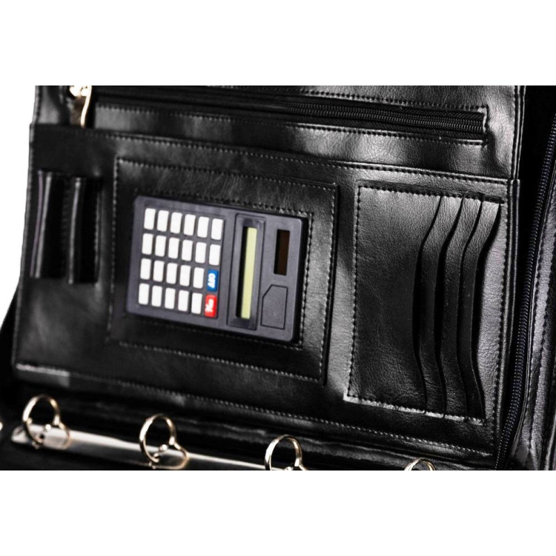 Ділова папка Амо з калькулятором із еко шкіри