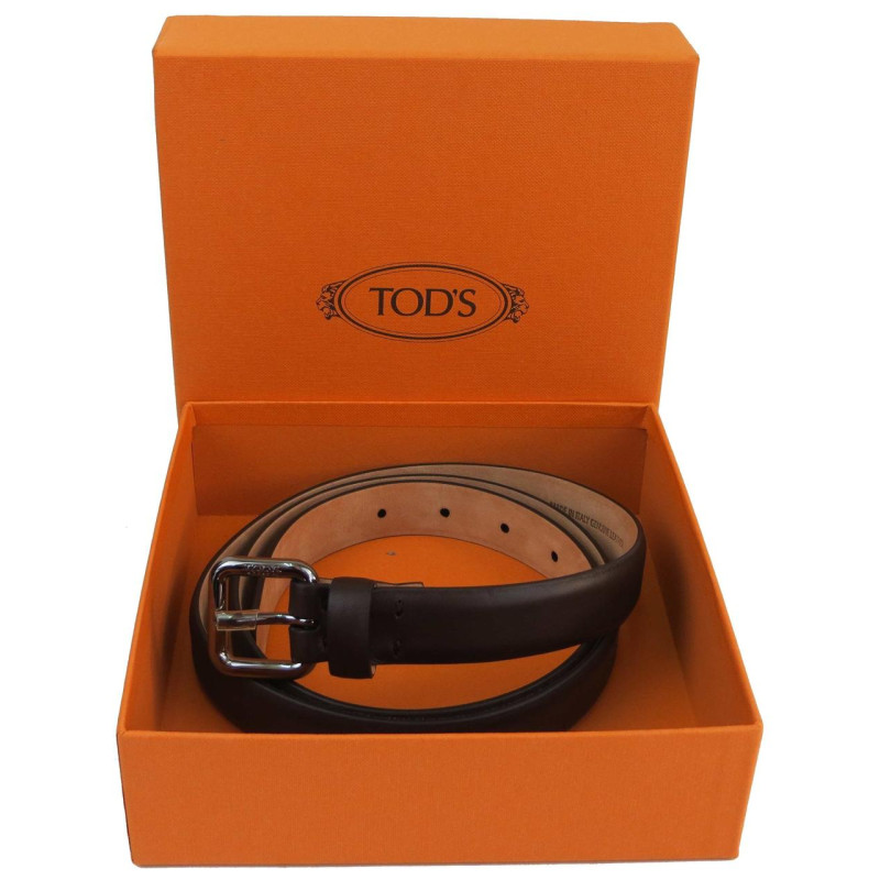 Жіночий шкіряний ремінь Tod's, Італія, коричневий
