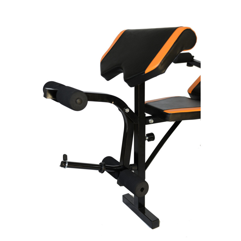 Скамья Для Жима WCG 0055 + Приставка Скотта Набор штанга 98 кг