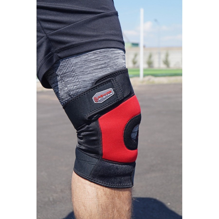 Наколінник Power System PS-6012 Neo Knee Support Black/Red (1шт.) L