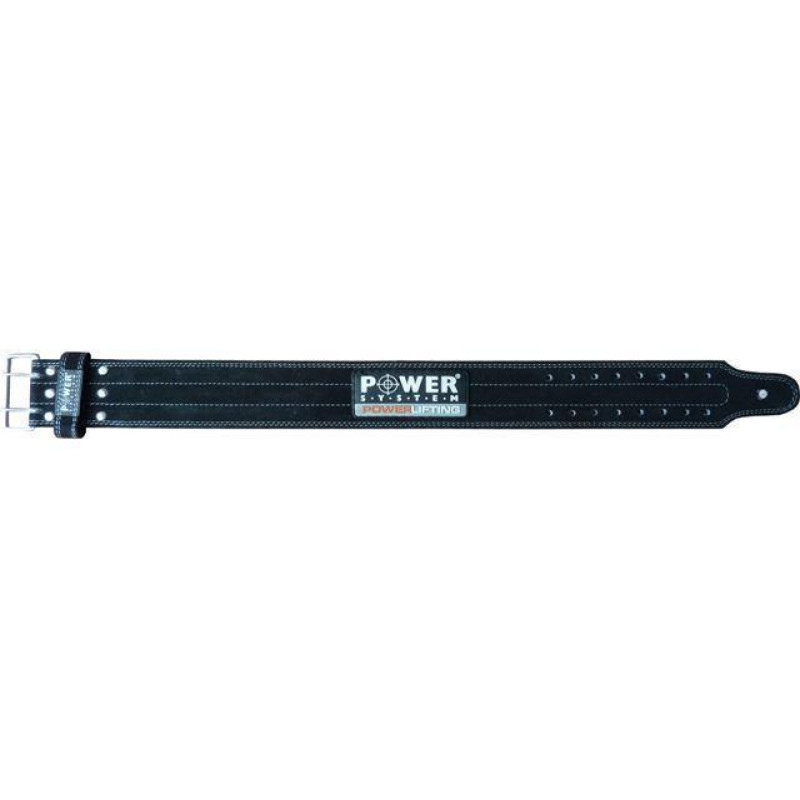 Пояс для пауерліфтингу Power System PS-3800 PowerLifting шкіряний Black XXL