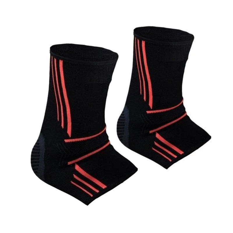 Бандажи на голеностоп Power System PS-6022 Ankle Support Evo Black/Orange (2шт.), Размер XL, Эластан, Черно-оранжевый