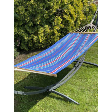Двомісний гамак RIO XXL Синій 200х150 з планкою WCG