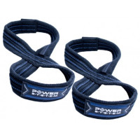 Лямки для тяги (вісмірка) Power System PS-3405 Фігура 8 Чорно-синій L/XL
