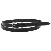 Узенький женский кожаный ремень, поясок Skipper 1405-15 черный