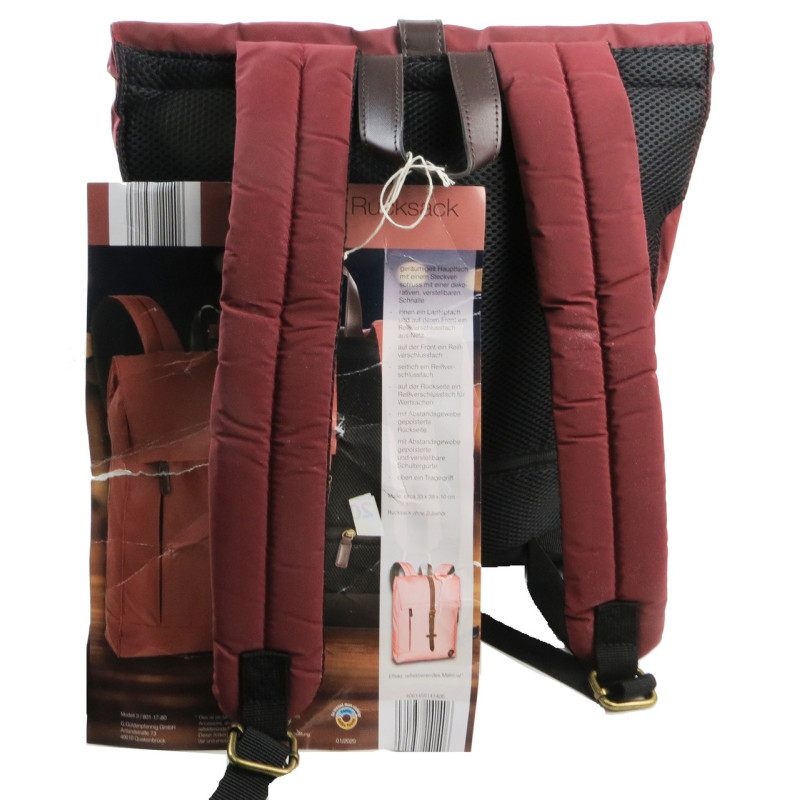 Молодіжний рюкзак Modischer Rucksack бордовий на 15л