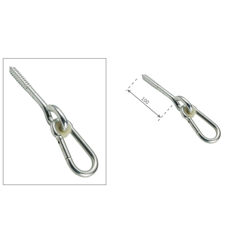 Подвес-карабин, крюк для подвешивания (самонарезной) WCG M10x100