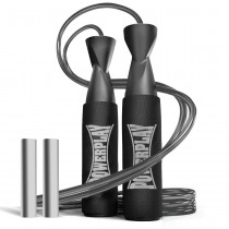 Скакалка швидкісна PowerPlay 4211 X ROPE з обтяжувачами (120г*2) Чорна (3м.) Скакалка швидкісна PowerPlay 4211 X ROPE з обтяжувачами (120г*2) Чорна (3м.)