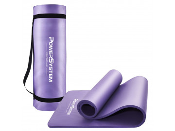 Килимок для йоги та фітнесу Power System PS-4017 NBR Fitness Yoga Mat Plus Purple (180х61х1)