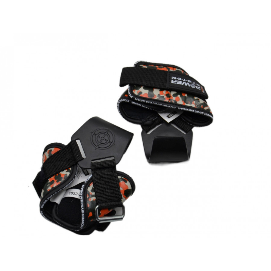 Гаки для тяги на зап'ястя Power System PS-3370 Hooks Camo Black/Red XL
