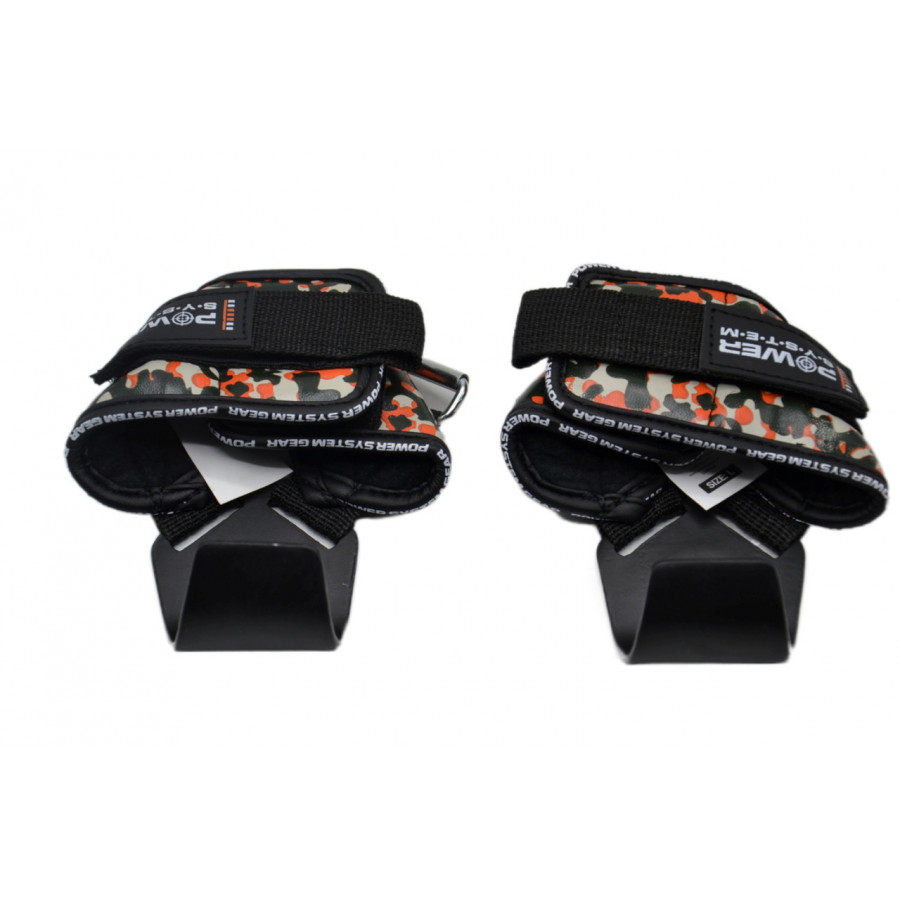 Гаки для тяги на зап'ястя Power System PS-3370 Hooks Camo Black/Red XL