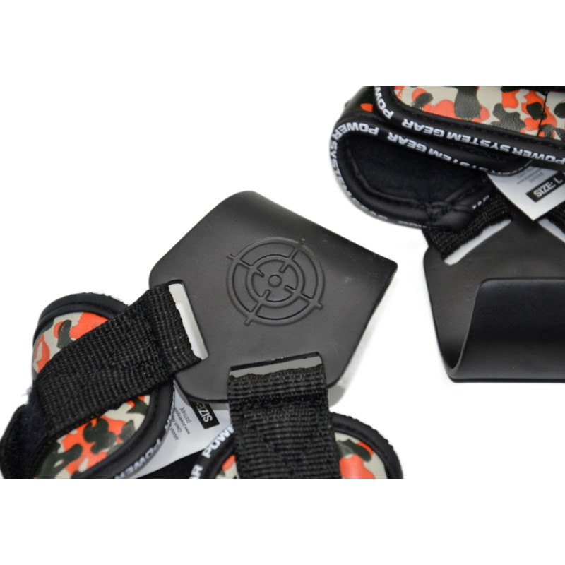 Гаки для тяги на зап'ястя Power System PS-3370 Hooks Camo Black/Red XL