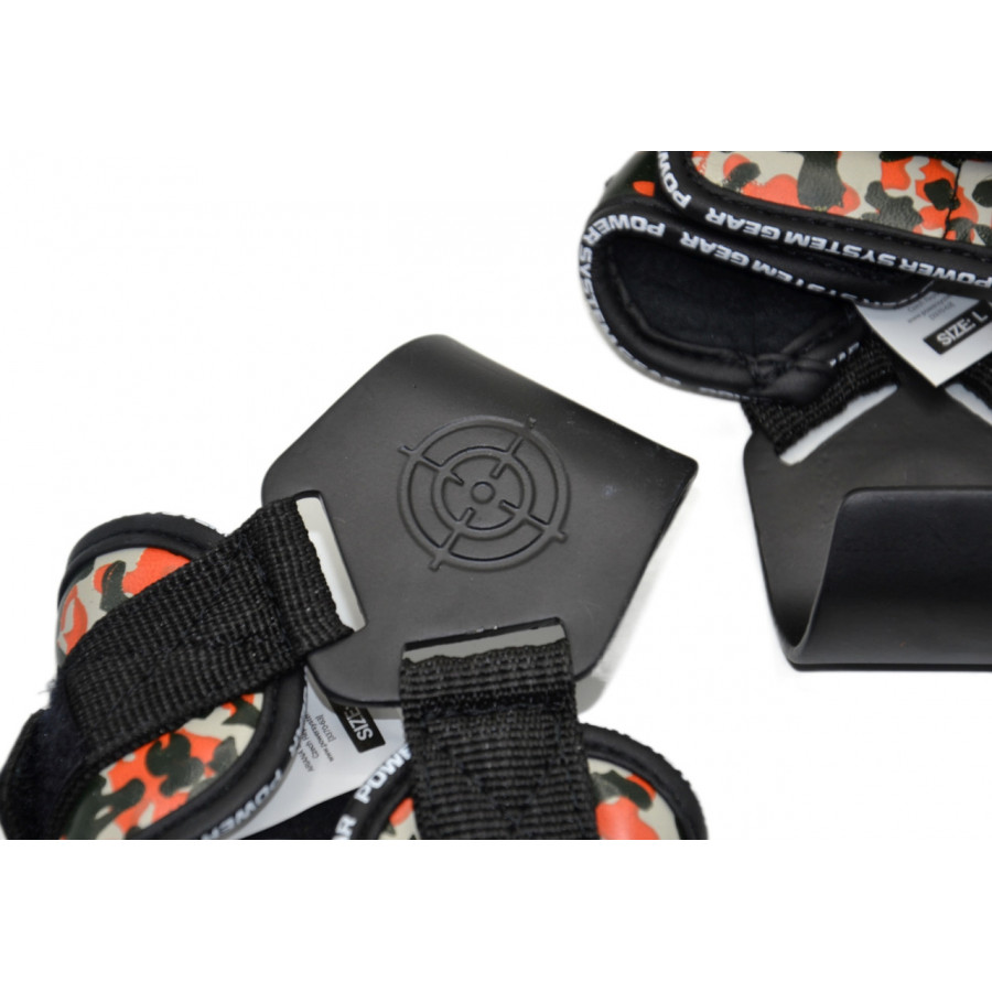 Гаки для тяги на зап'ястя Power System PS-3370 Hooks Camo Black/Red XL