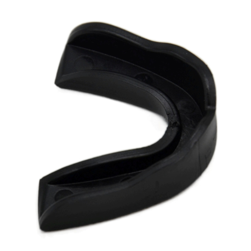 Капа боксерська PowerPlay 3318 JR, Дитяча (вік до 10 років), Посадка: кип’ятіння + прикус, Термопластик, Чорний