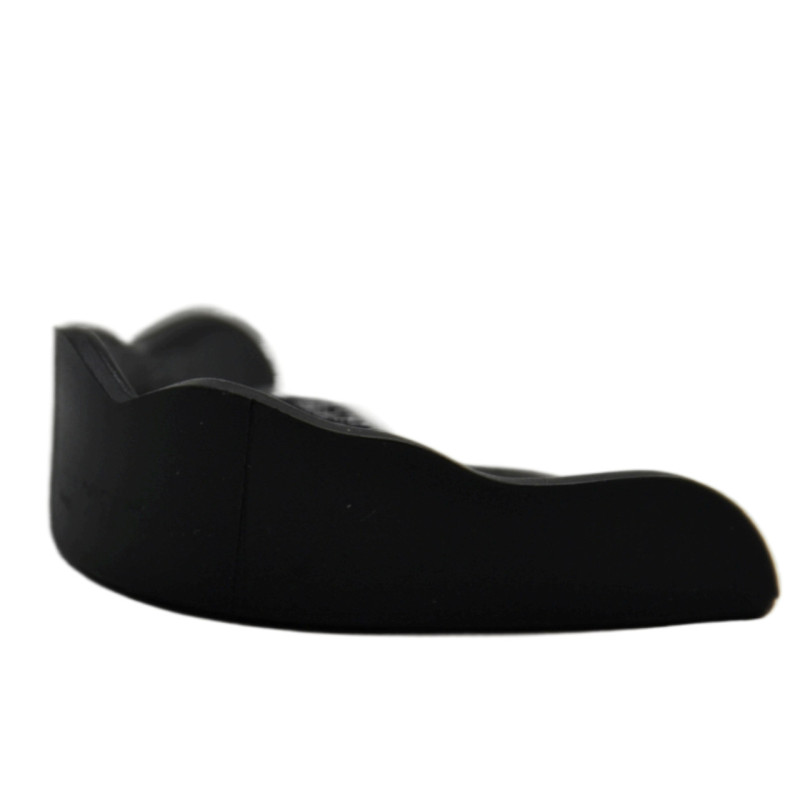 Капа боксерська PowerPlay 3318 JR, Дитяча (вік до 10 років), Посадка: кип’ятіння + прикус, Термопластик, Чорний