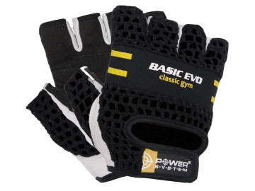 Рукавички для фітнесу Power System PS-2100 Basic EVO Black/Yellow Line M