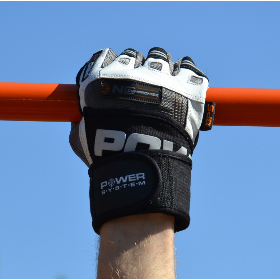 Рукавички для фітнесу Power System PS-2700 No Compromise Grey/White XL