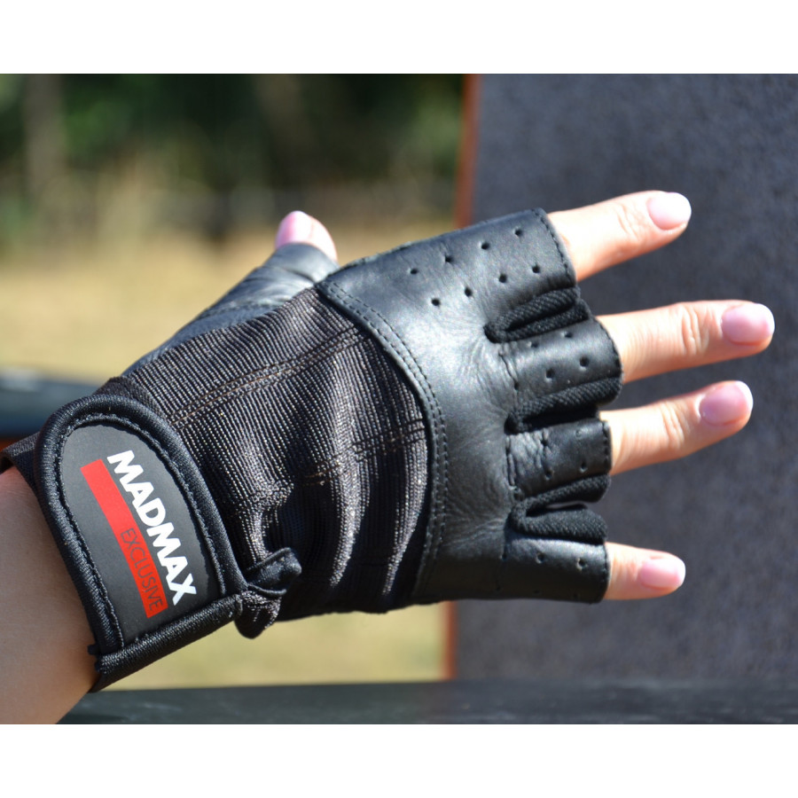 Рукавички для фітнесу MadMax MFG-248 Clasic Exclusive Black S