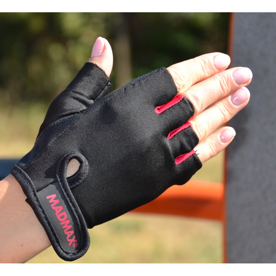 Рукавички для фітнесу MadMax MFG-251 Rainbow Rubine Red L