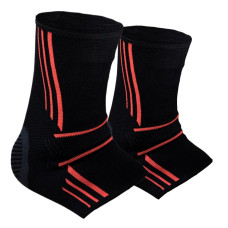 Бандажи на голеностоп Power System PS-6022 Ankle Support Evo Black/Orange (2шт.), Размер XL, Эластан, Черно-оранжевый