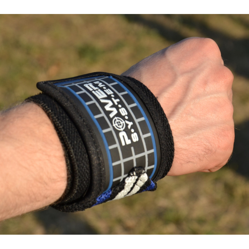 Кистьові бинти Power System PS-3500 Wrist Wraps Blue/Black