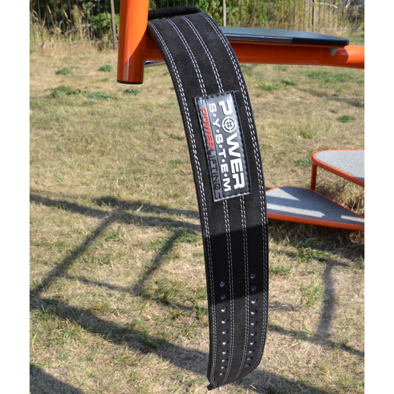 Пояс для пауерліфтингу Power System PS-3800 PowerLifting шкіряний Black XXL