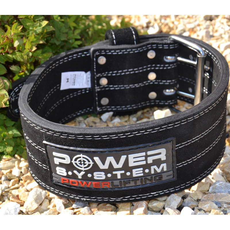 Пояс для пауерліфтингу Power System PS-3800 PowerLifting шкіряний Black XXL