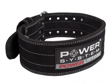 Пояс для пауерліфтингу Power System PS-3800 PowerLifting шкіряний Black XXL