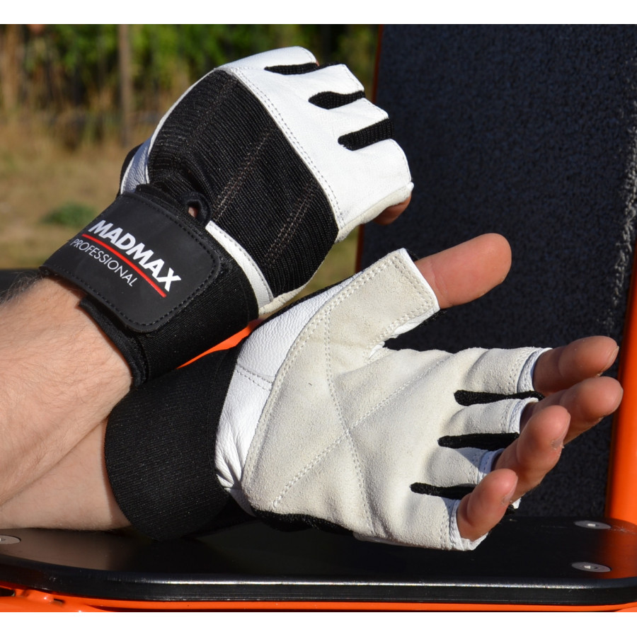 Рукавички для фітнесу MadMax MFG-269 Professional White XXL