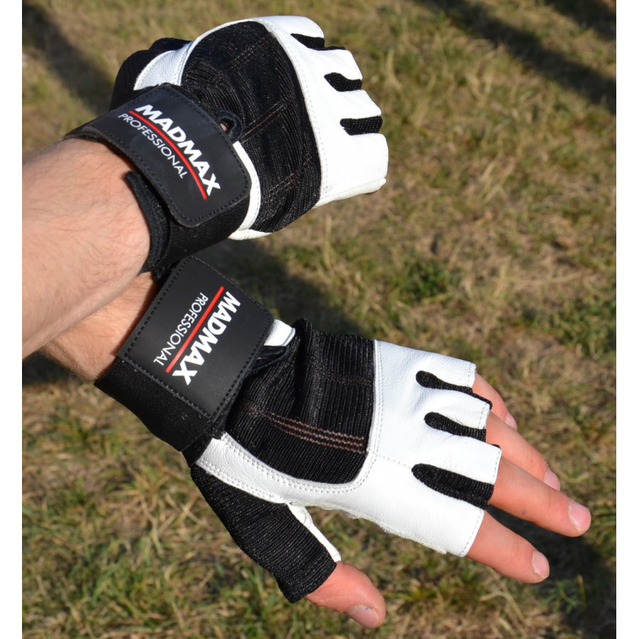 Рукавички для фітнесу MadMax MFG-269 Professional White XXL
