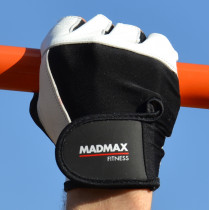 Рукавички для фітнесу MadMax MFG-444 Fitness White L Рукавички для фітнесу MadMax MFG-444 Fitness White L