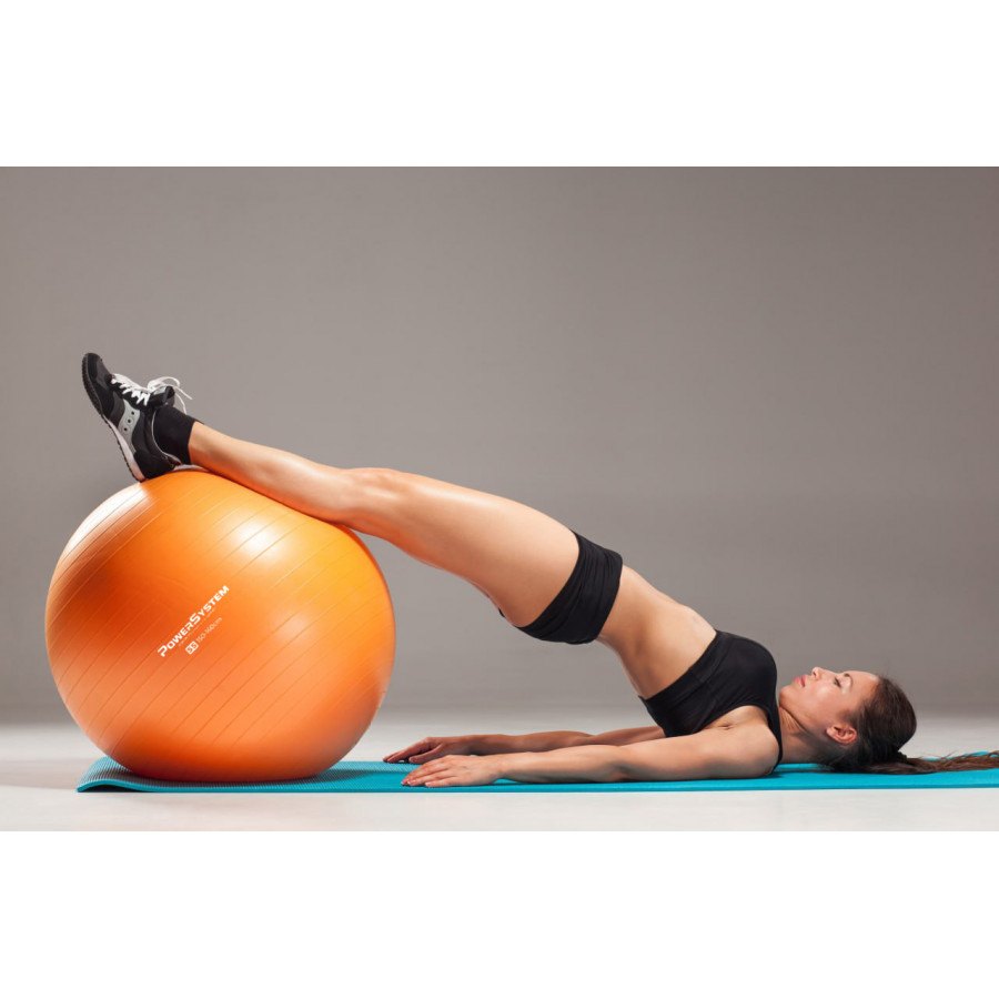 М'яч для фітнесу (фітбол) Power System PS-4012 Ø65 cm PRO Gymball Orange