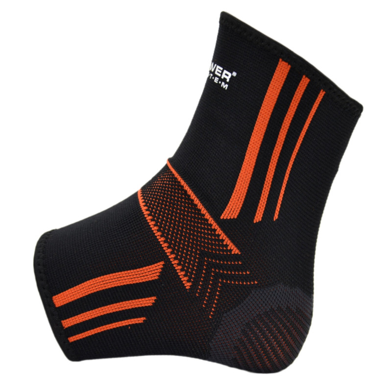 Бандажі на гомілкостоп Power System PS-6022 Ankle Support Evo Black/Orange (2шт.) XL