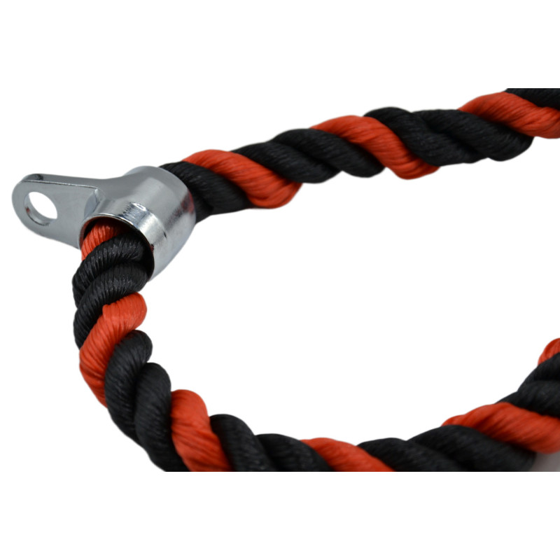 Канат для трицепса с двойным хватом Power System PS-4041 Triceps Rope Black/Red, Длина 70 см, Нейлон, Сталь, Черно-красный
