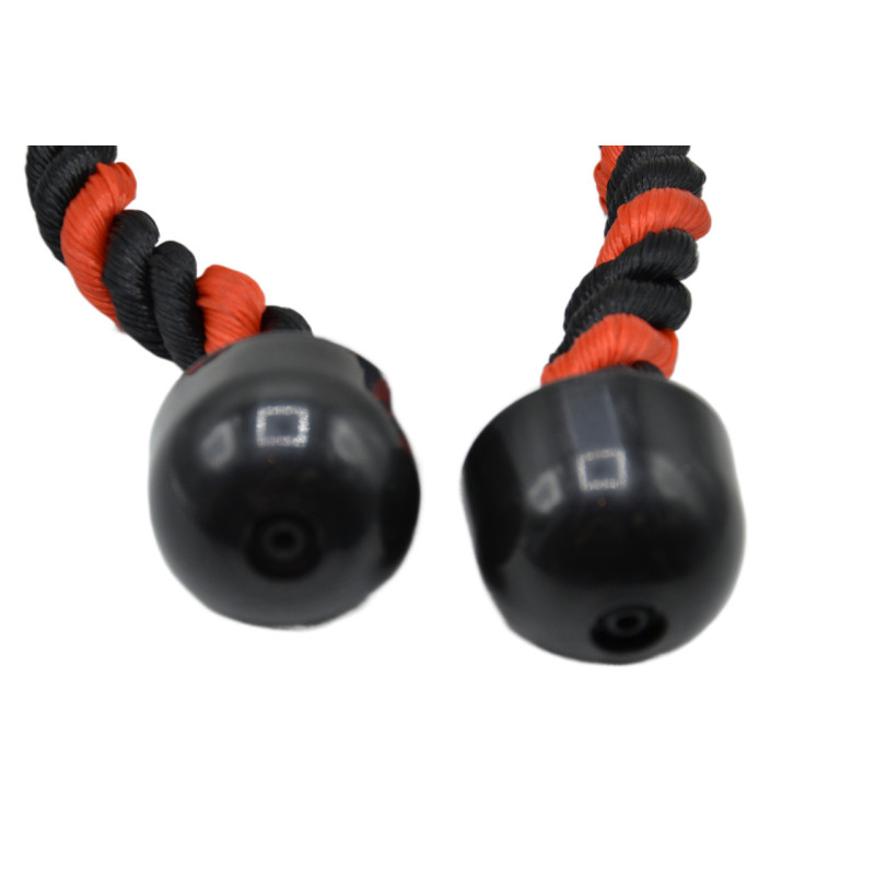 Канат для трицепса с двойным хватом Power System PS-4041 Triceps Rope Black/Red, Длина 70 см, Нейлон, Сталь, Черно-красный