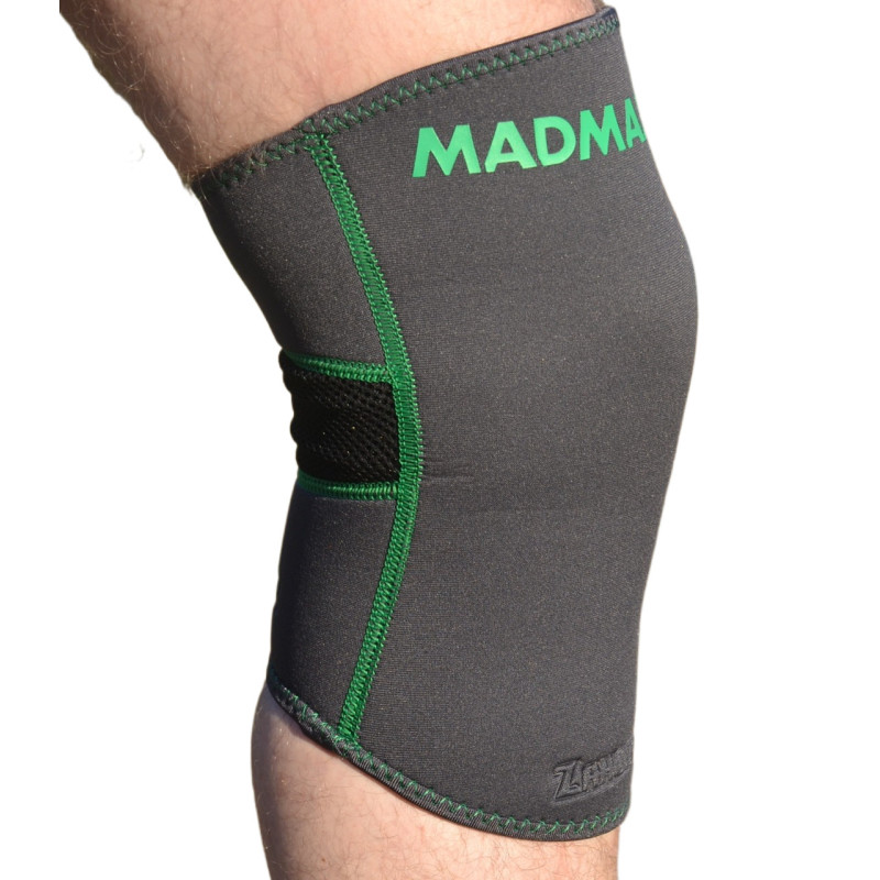 Наколінник MadMax MFA-294 Zahoprene Knee Support Dark Grey/Green (1шт.) L