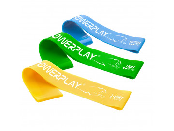 Резинки для фітнесу (стрічка-еспандер) PowerPlay 4113 Mini Power Band Set набір із 3 шт. (опір 1-10 кг)