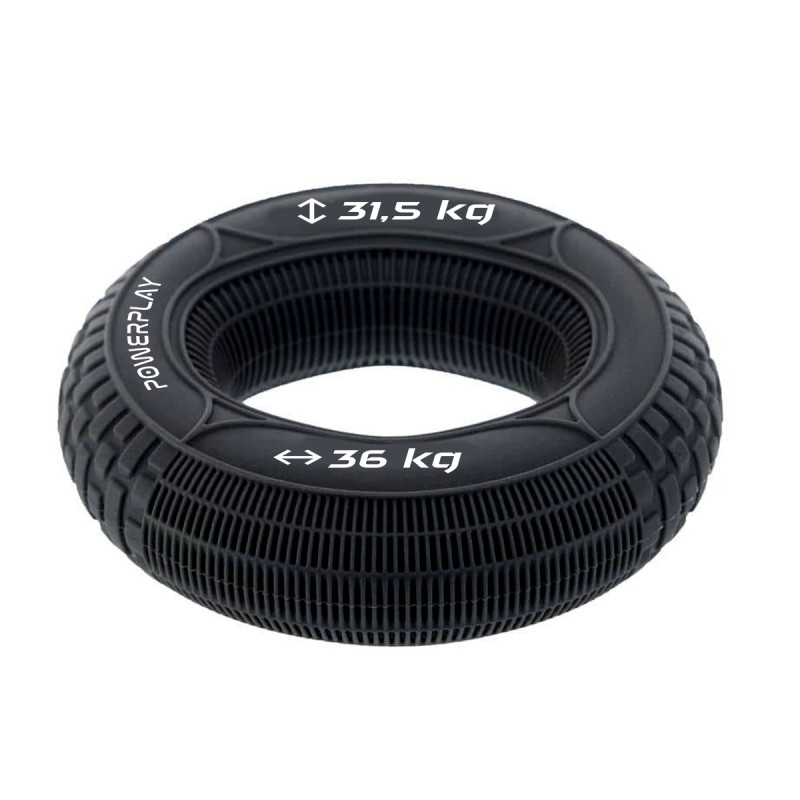 Еспандер кистьовий силіконовий PowerPlay PP-4330 Hand Grip Loops Hard 31.5-36 кг. Чорний