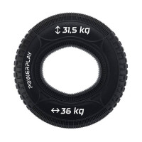Еспандер кистьовий силіконовий PowerPlay PP-4330 Hand Grip Loops Hard 31.5-36 кг. Чорний