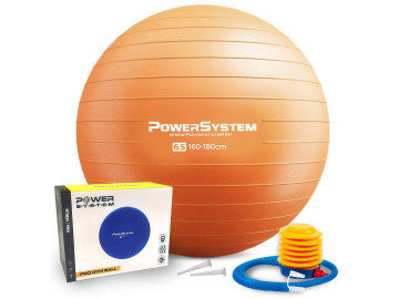 М'яч для фітнесу (фітбол) Power System PS-4012 Ø65 cm PRO Gymball Orange